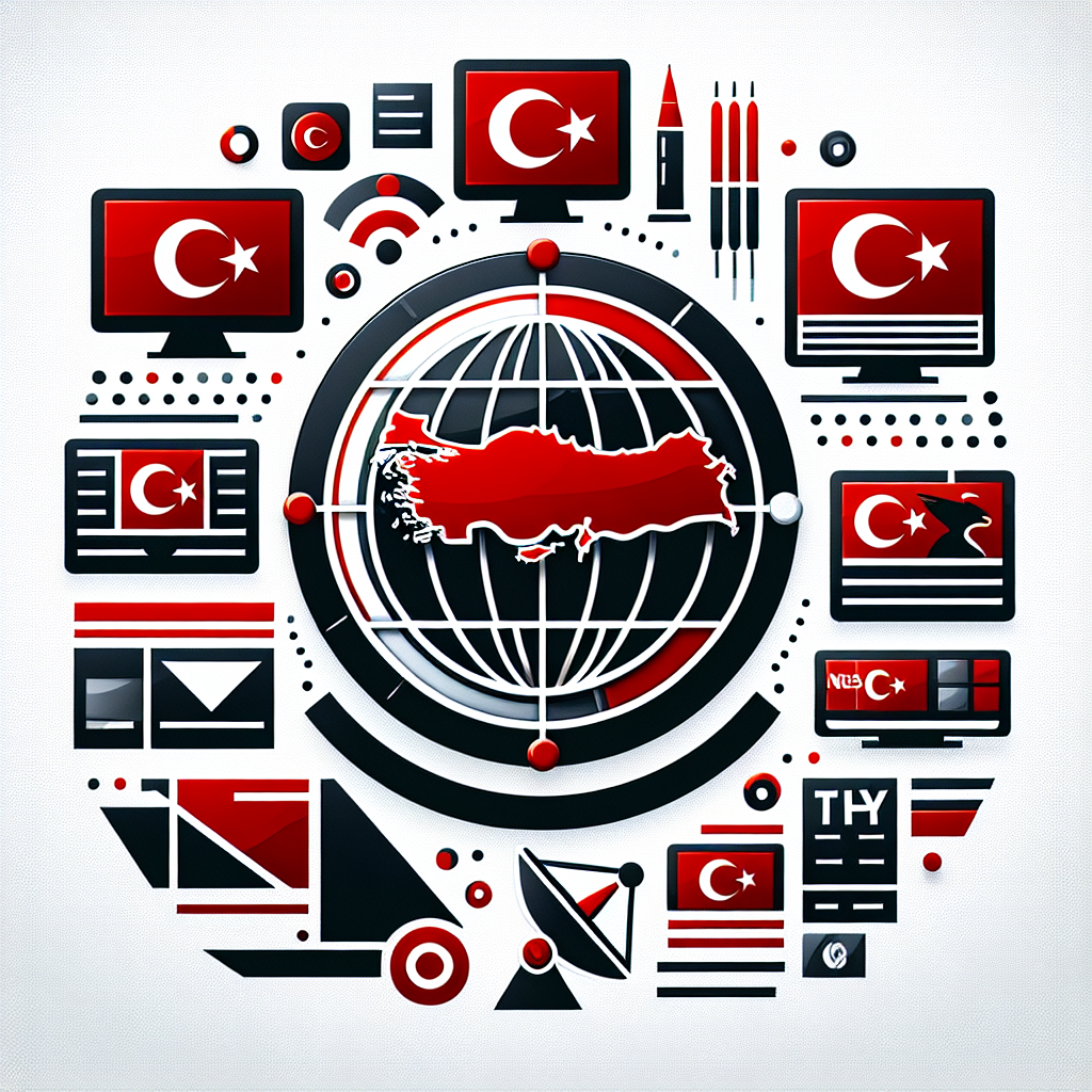 Create a bold and comprehensive logo for a Turkish news aggregator called \